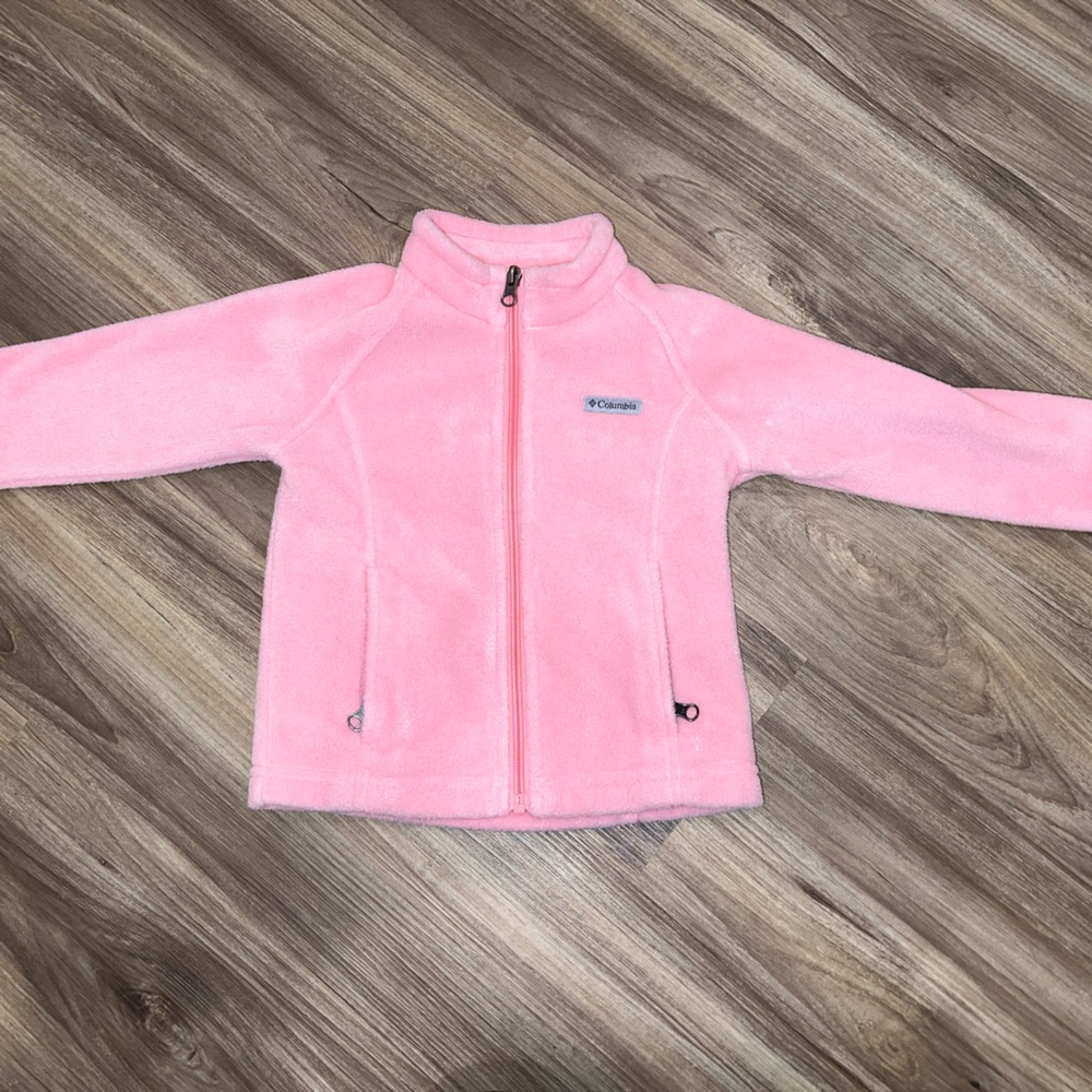 Pink fleece Columbia jacket, 3T
